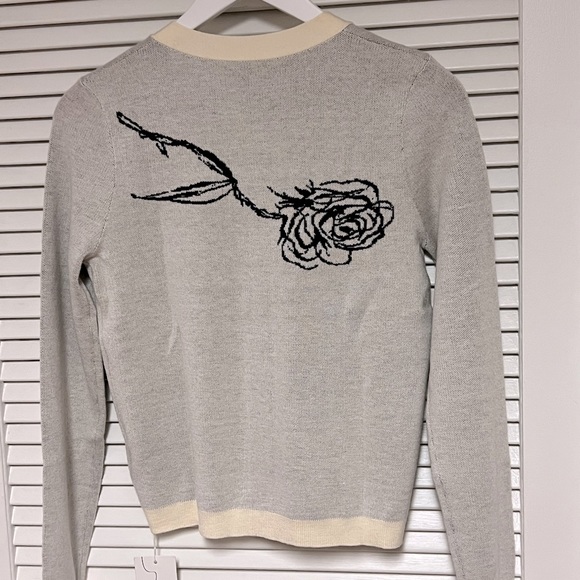 AMll Button Front Cardigan V-neck Sweater, Size Small NWT - Picture 10 of 12